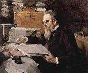 Valentin Serov Portrait of the composer Nikolai Andreyevich Rimsky-Korsakov France oil painting artist
